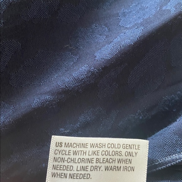 ON-34th XL blue jumpsuit animal print jacquard pattern - Picture 9 of 9